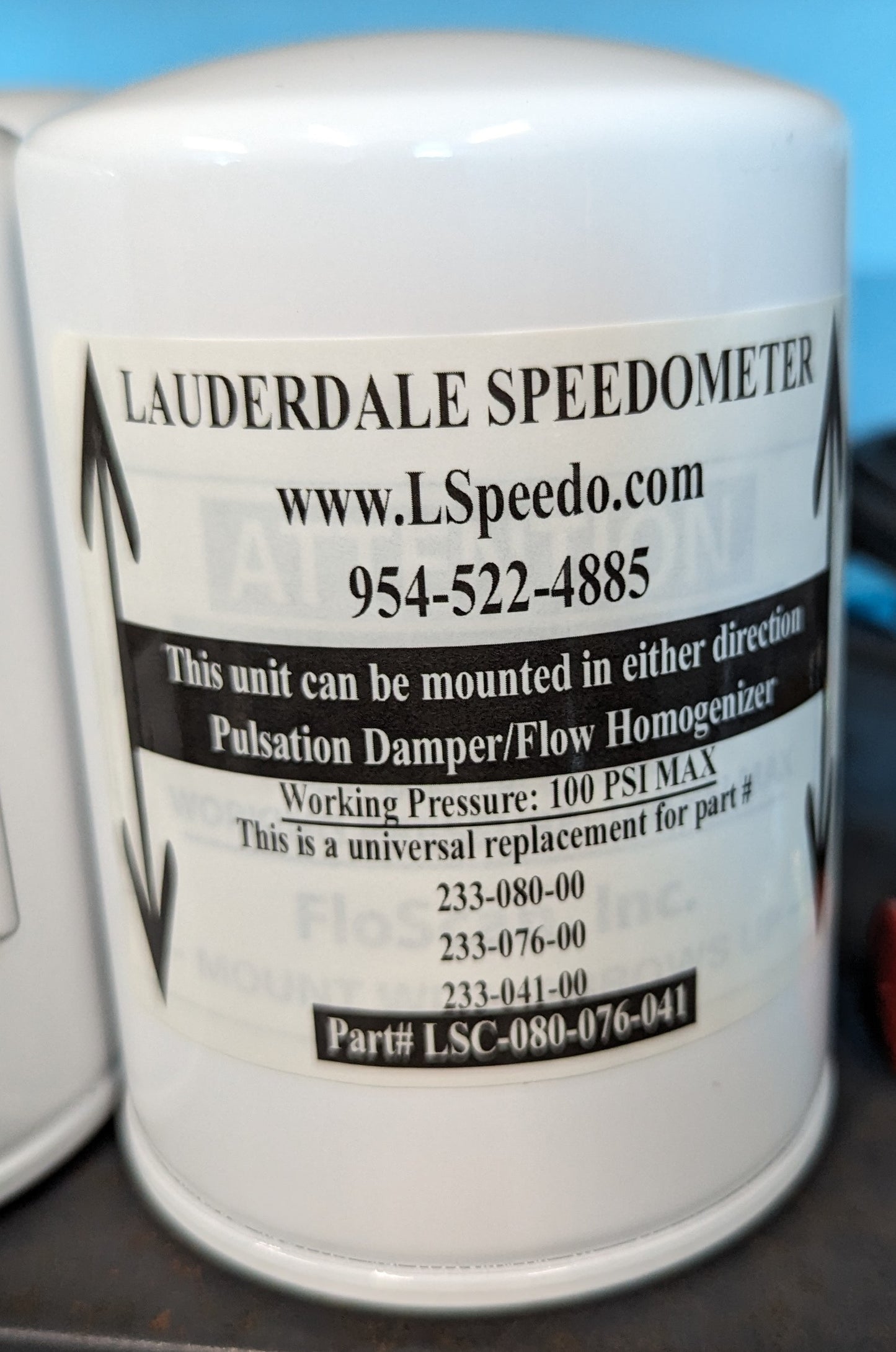 Floscan Pulsation Damper/Flow Homogenizer UNIVERSAL - LSC-080-076-041