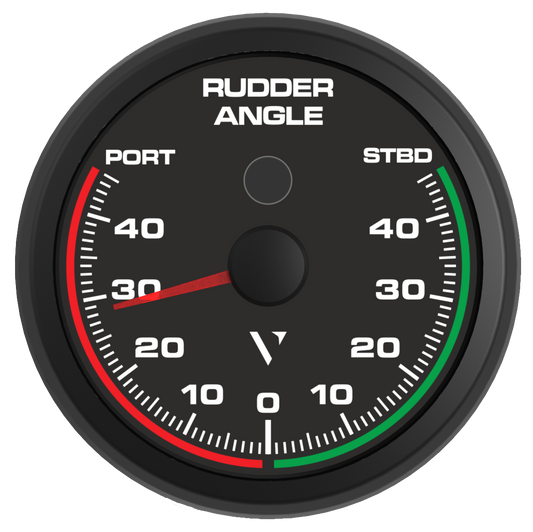 OceanLink Professional Rudder Angle Indicator 85mm Black - B00067401
