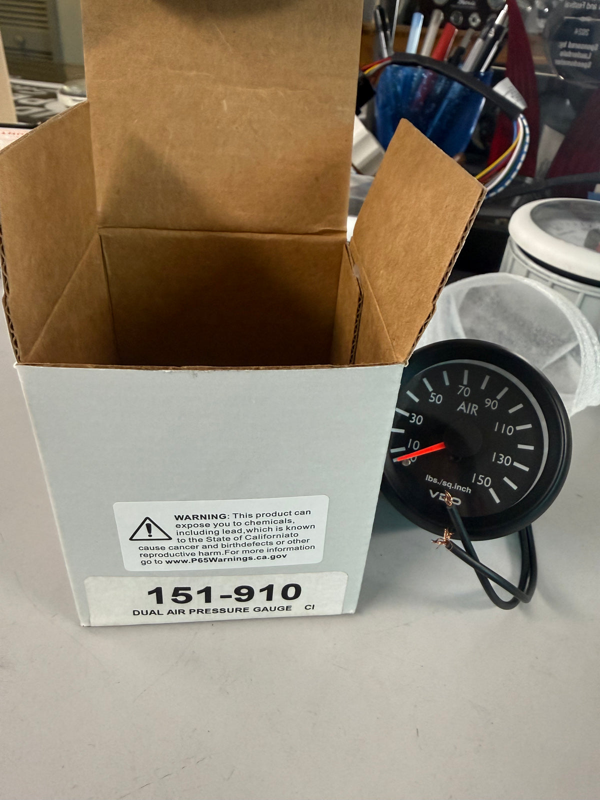 VDO 151-910 Cockpit International Series Mechanical Dual Air Pressure Gauge