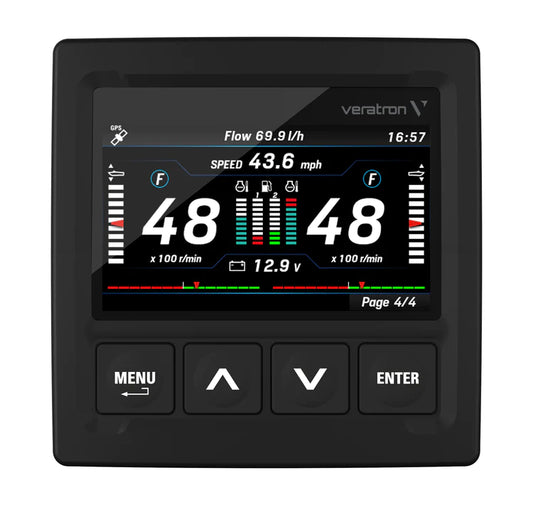 Veratron Marine OceanLink TFT 4.3 Inch Display J1939/NMEA2000/ANALOG - A2C1352150001