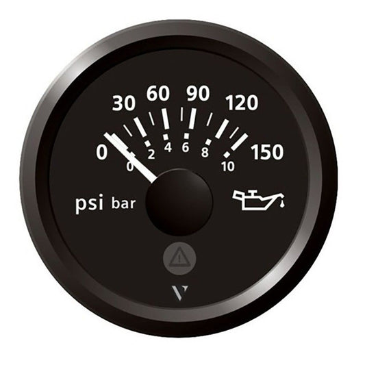 Veratron 52mm (2-1/16") Viewline Engine Oil Pressure 150 Psi - Black Dial & Bezel - A2C59514117