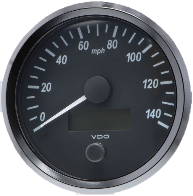 SingleViu 100 mm 140 mph Tachometer ohne Kabelbaum - A2C3832850030