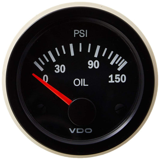 Vision Black 150 PSI Oil Pressure - 350-108