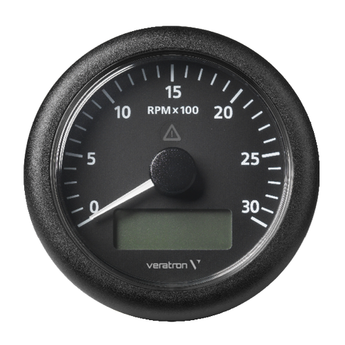 ViewLine 3000 RPM 3 3/8" (85mm) Tachometer Hourmeterr 12/24V - A2C59512390-S