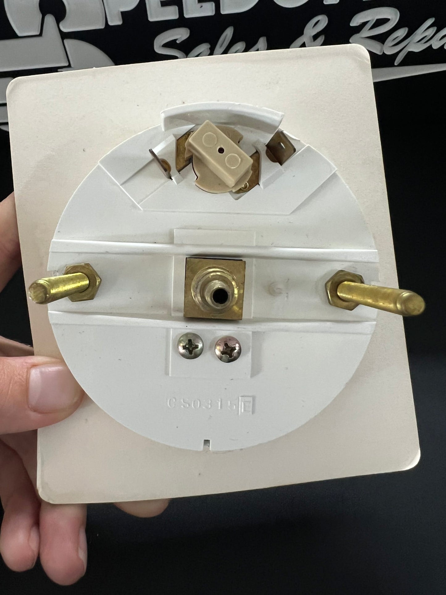 Faria White Speedometer 55MPH