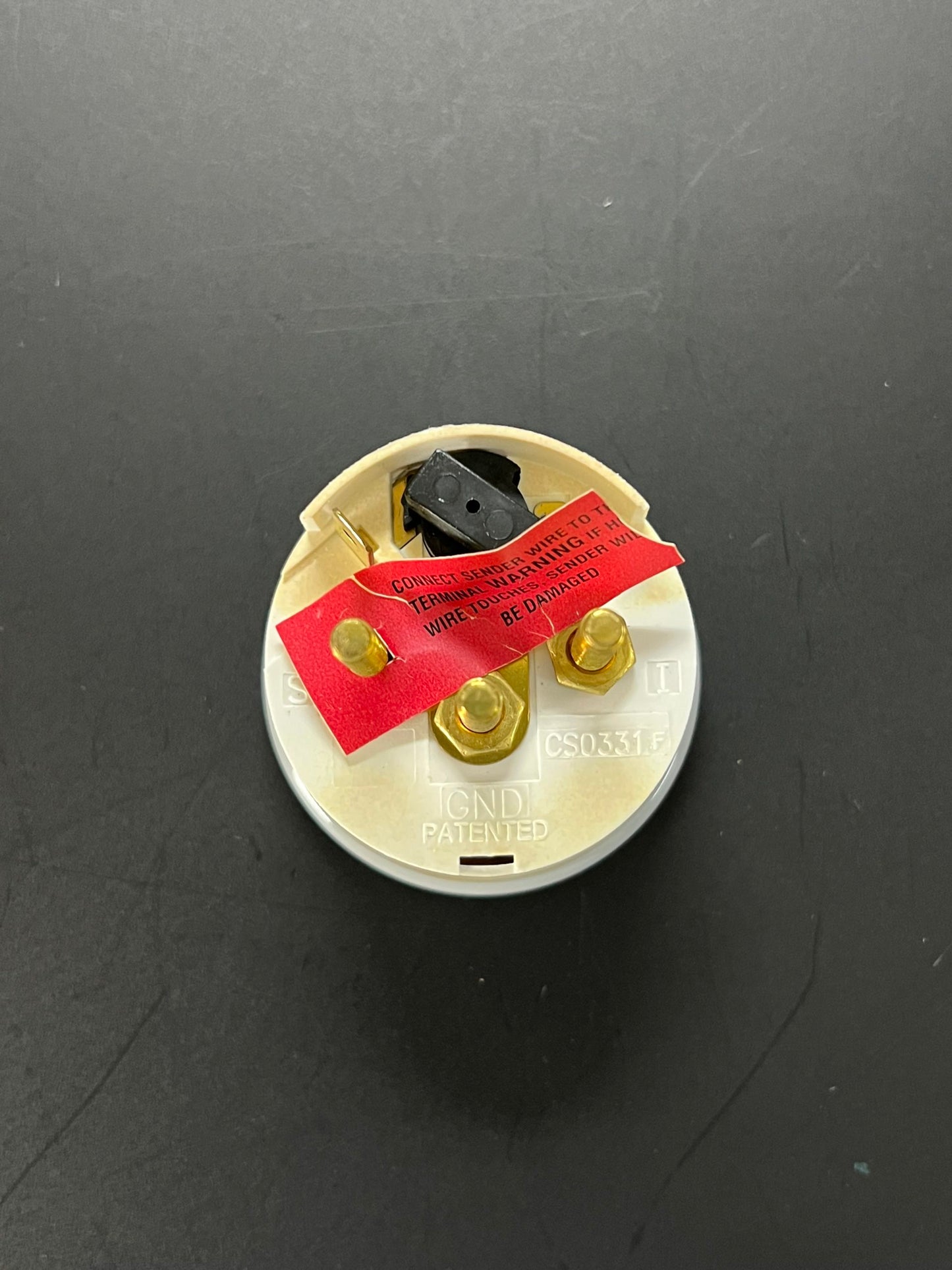 Manómetro de Presión de Aceite Faria Blanco 100 PSI 13603