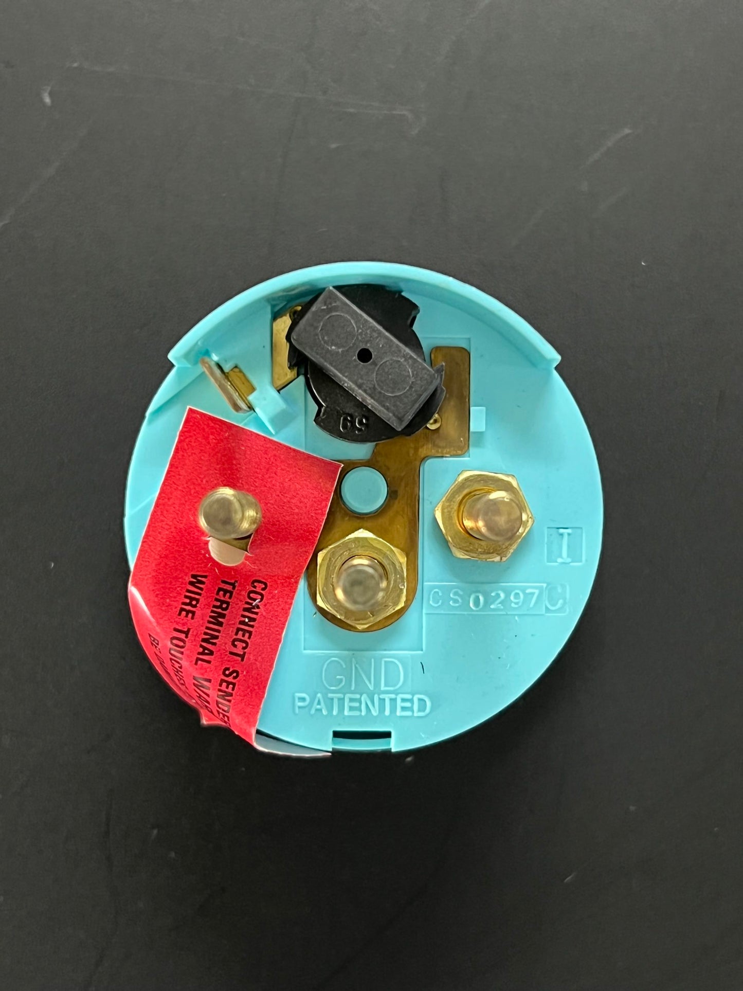 Manómetro de transmisión Faria negro 350 PSI 14726