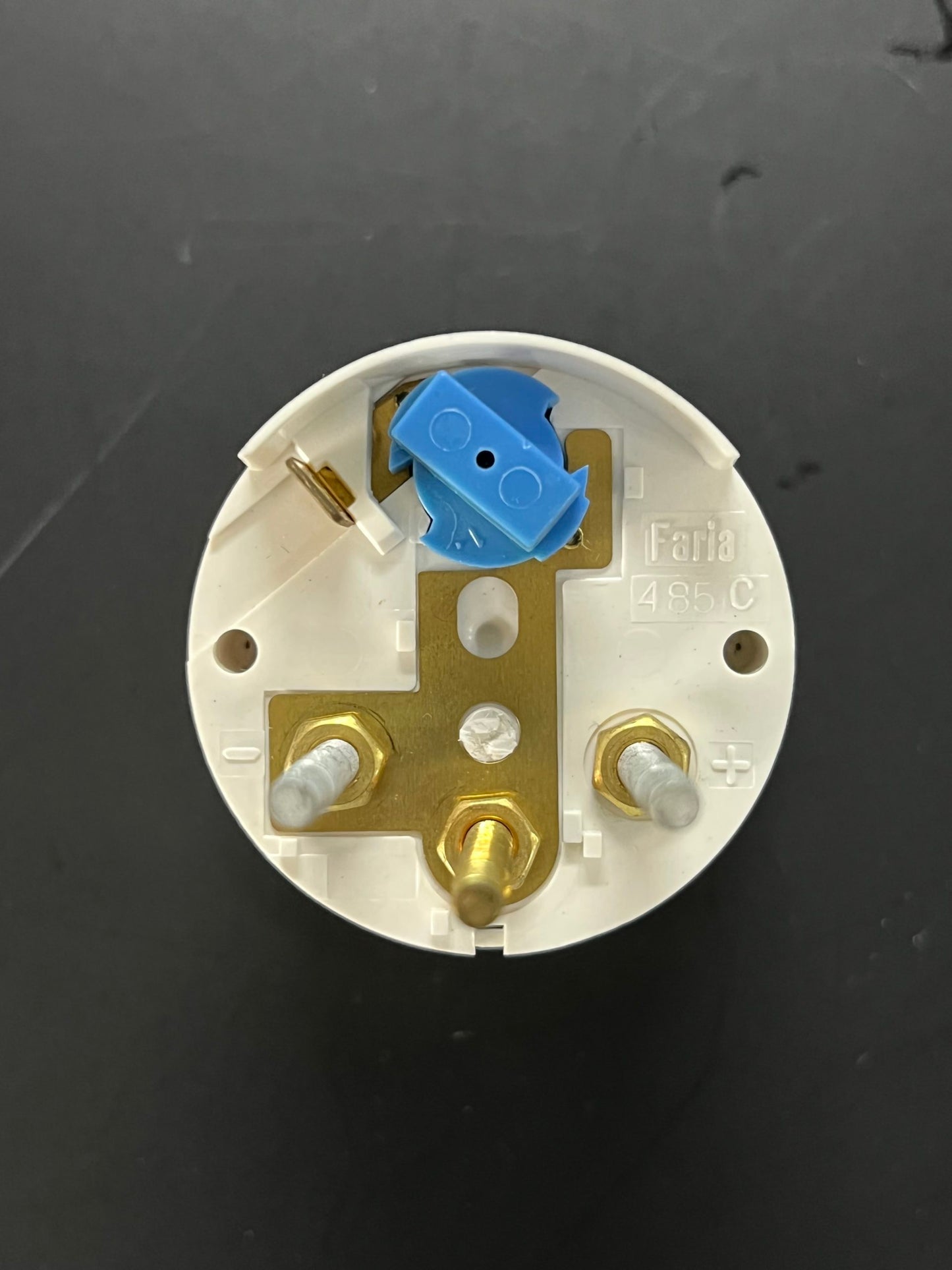 Faria 24 Voltmeter Messgerät Goldblende 14560