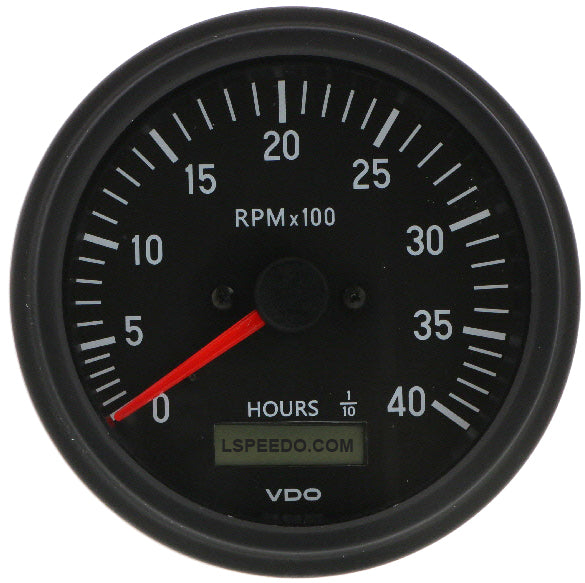 VDO Cockpit II Tachometer 4K RPM 85MM Magnetic PU w/HM - 333-93500 ...
