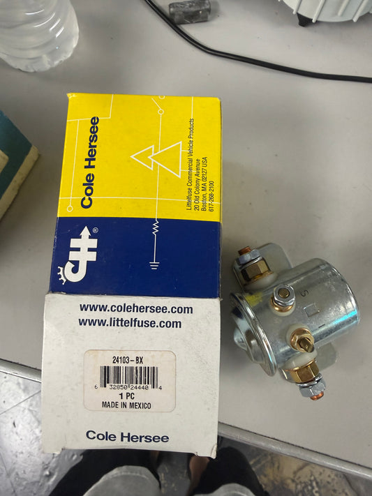 Cole Hersee 24103-BX heavy-duty 12V SPST Intermittent Duty Solenoid