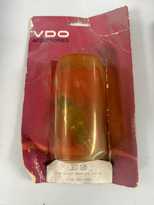 VDO 323-120 electrical fluid temperature sending unit with an integrated high-temperature warning contact switch