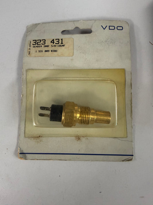 VDO 323-431 electrical fluid temperature sending unit designed to monitor engine coolant or oil temperatures