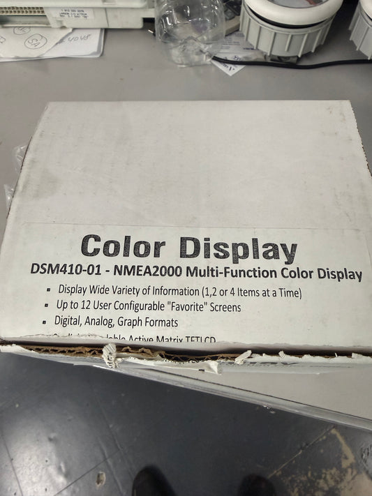 Maretron DSM410 4.1" High Bright Color Display - DSM410-01 sunlight-viewable marine display that connects directly to an NMEA 2000 network