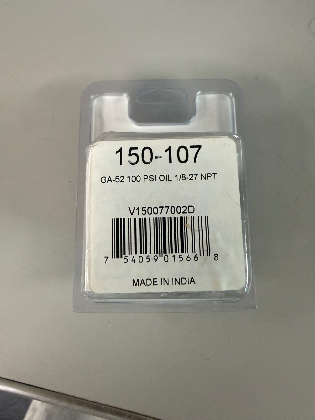 VDO 150-107 Vision Black Series Mechanical Oil Pressure Gauge