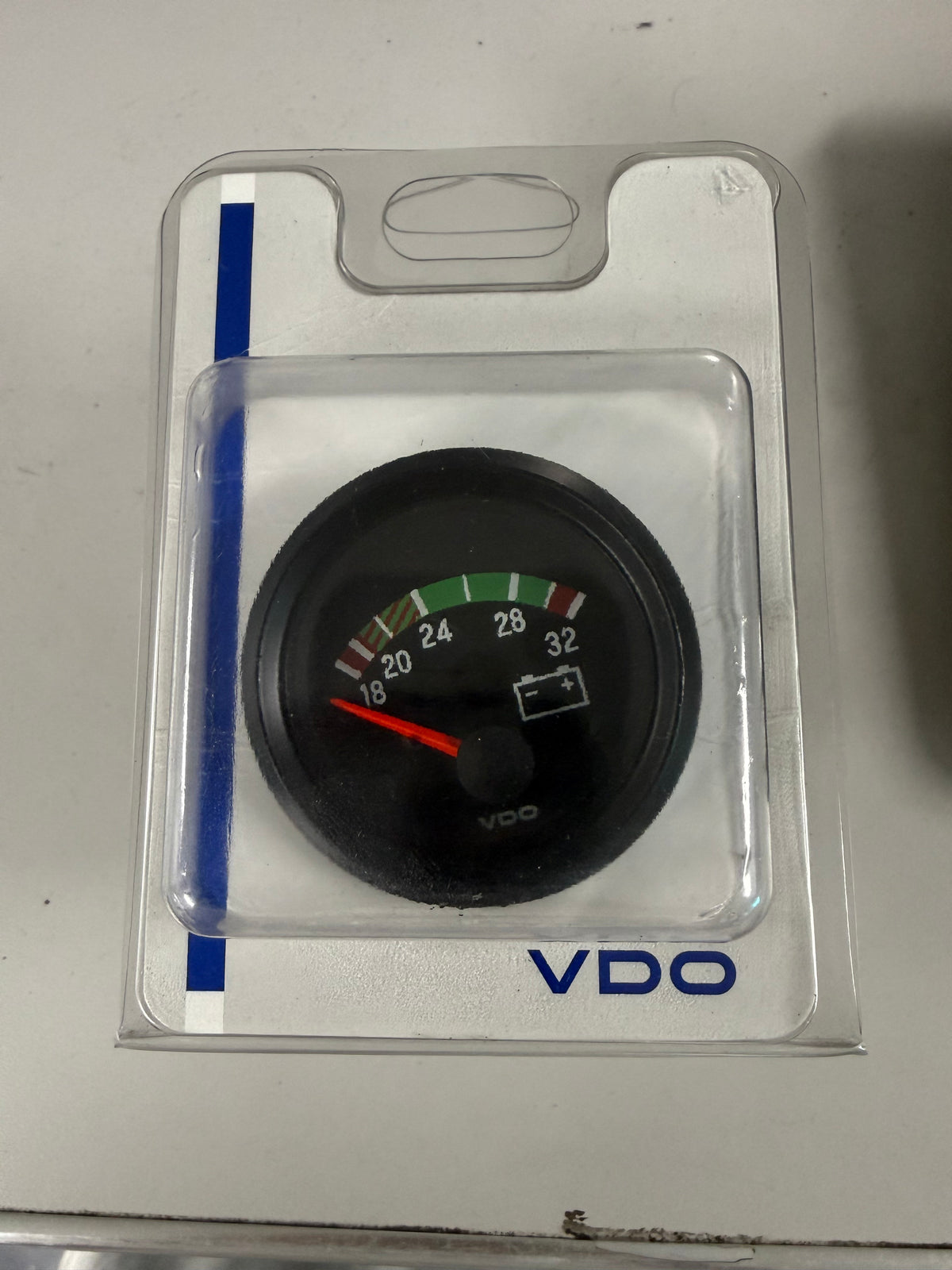 VDO 332-902 Cockpit International Series Electrical Voltmeter Gauge engineered to monitor battery systems and charging health in heavy-duty machinery
