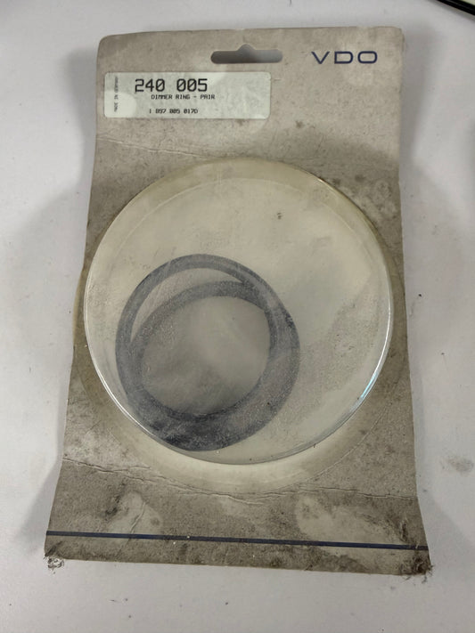 VDO  a set of two anti-glare and dimmer rings designed to fit 2 1/16-inch (52mm) VDO gauges #240-005