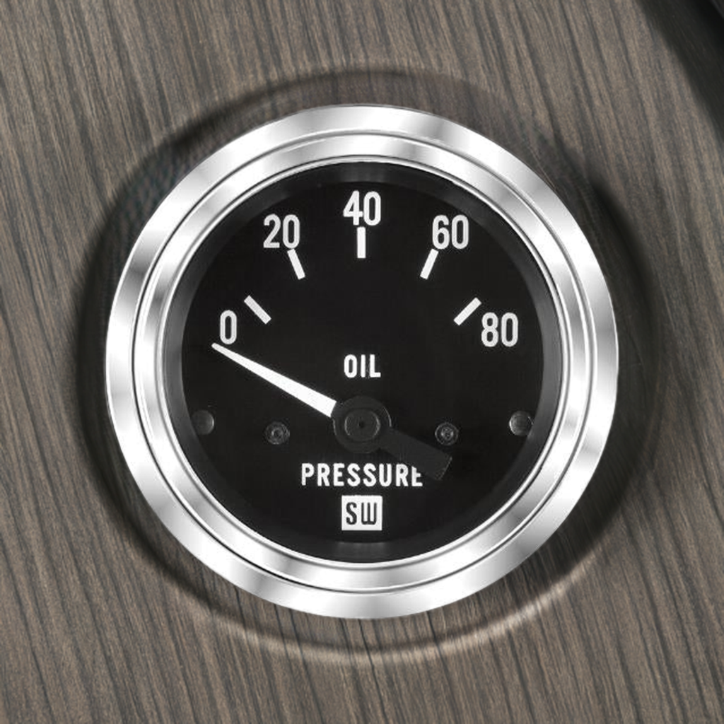 Deluxe Oil Pressure Gauge 80 PSI - 82113