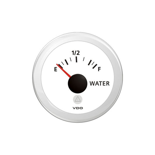 VL AFTERMARKET TANK LEVEL IND. - - SINGLE SCALE - E - F - 3-180 OHM - DOUBLE LENS - ROUND WHITE BEZEL - A2C59514193