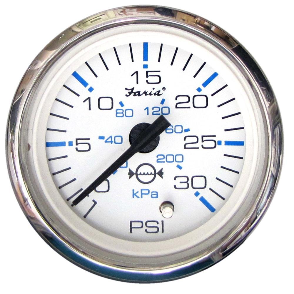 Faria Chesapeake White SS Wasserdruckmessgerät-Set – 13812