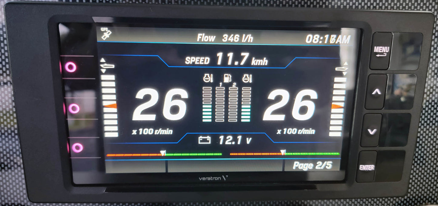 Pantalla Veratron OceanLink TFT de 7 pulgadas J1939/NMEA2000/ANALOG - A2C1865330001