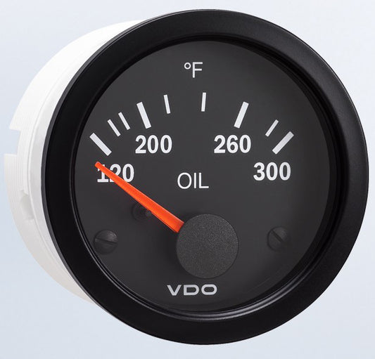 Vision Black 300°F Oil Temperature Gauge - 310-106