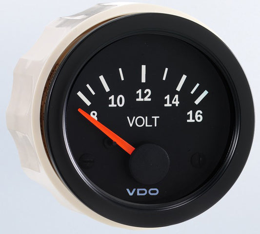 Vision Black Voltmeter 12V - 332-103