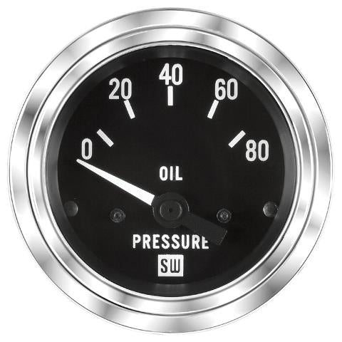 Deluxe Oil Pressure Gauge 80 PSI - 82113