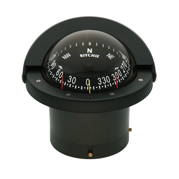 Ritchie Compass Navigator Flush Mount Black - FN-203