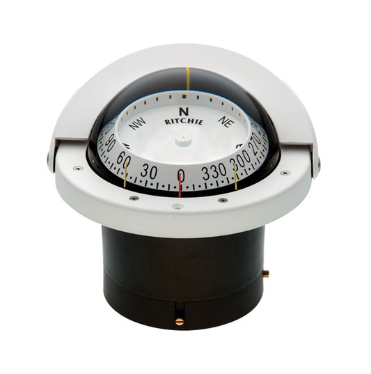 Ritchie Compass Navigator Flush Mount White - FNW-203